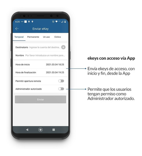Cerrojo Wifi, Bluetooth Y Contraseña Numérica Excel 324