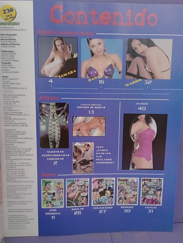 Revista Vintage Bueníssima No. 236 En Póster Dany De Látex (Usado)