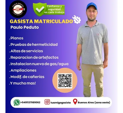 Gasista Matriculado. Trabajos En General