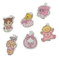 Comprar 24 Recuerdo Souvenirs Bautizo Con Pinza, Baby Shower Niña Ro