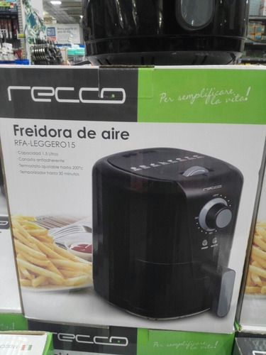 Imagen 1 de 5 de Freidora De Aire 1,5 Litros Recco