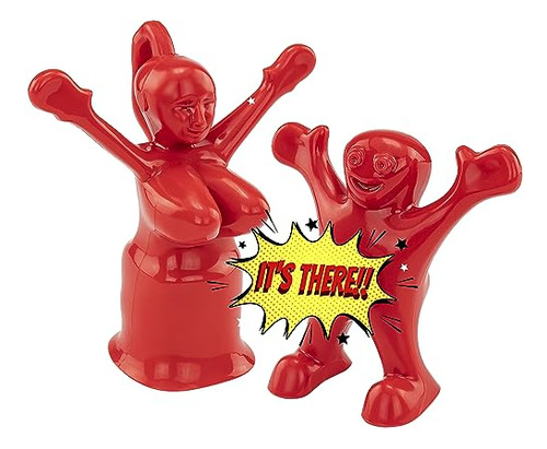 Sir Mrs. Perky Novelty Wine Bottle Stopper Set, Red, On...