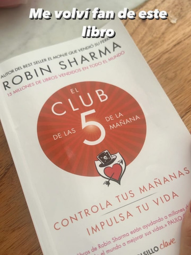 Libro Digital  El Club De Las 5 De La Mañana 