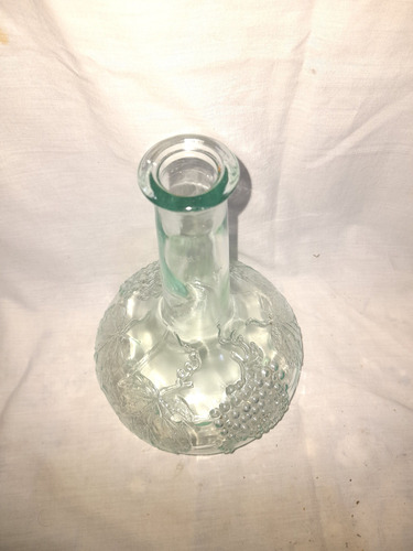 Antiguo Botellon De Vidrio Para Vino Transparente (Usado)