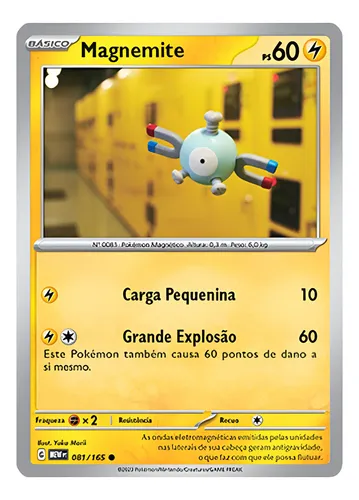 Card Pokémon - Magnemite 081/165 - Escarlate Violeta 151