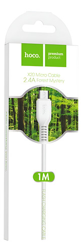 Cable Hoco X20 Micro Usb 1 Metro Blanco