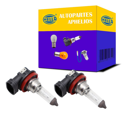Par Foco H16 Luz Halogeno Standard Hella 12v 19w Antiniebla