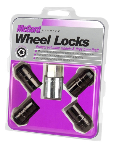 Mcgard Black Cone Seat Wheel Locks (tamaño De Rosca M14x1.5)