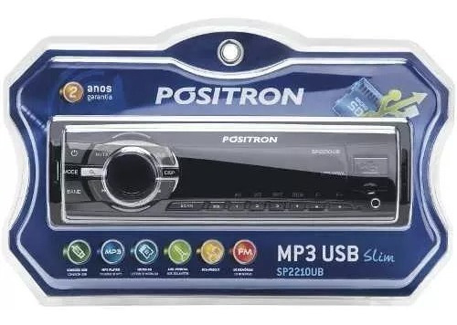 Radio Auto Positron Sp2210ub Mp3 Usb Memorias Sd Aux Fm