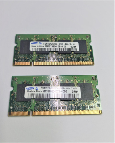 Memoria Ddr2 512mb Samsung Sodimm 533mhz 4200s M470t6554cz3