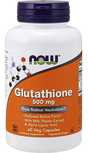 Ahora Suplementos, Glutatión 500 Mg, Con Extracto De Cardo M