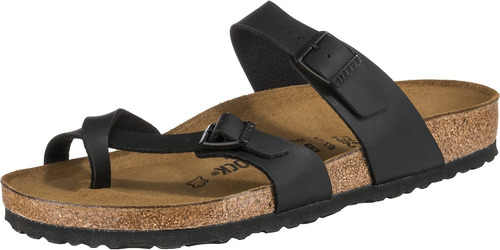 Birkenstock Sandalias Abiertas Para Mujer, Negro