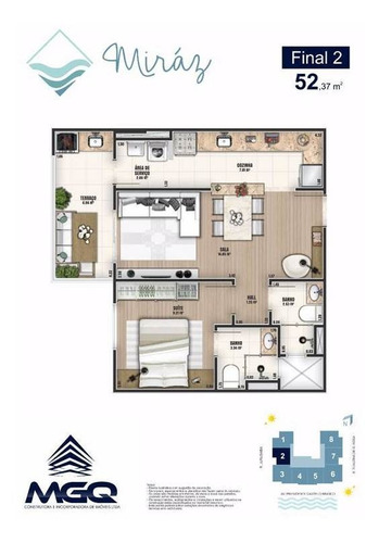 Imagem 13 de 13 de Apartamento, 1 Dorms Com 52.37 M² - Vila Caiçara - Praia Grande - Ref.: Gim6023455 - Gim6023455