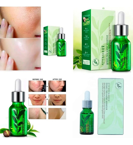 Imagen 5 de 10 de Set 3 Serum Té Verde Granada Vitamina C Hidratan Suavizan