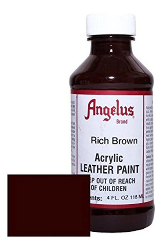 Angelus Acrylic Leather Paint4ozrich Brown