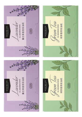 Papel Secante De Aceite Facial Orgánico Blotting Papers, 4 C