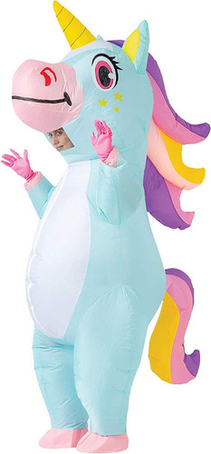 Fwefww Disfraz De Unicornio Inflable Para Adulto, Halloween
