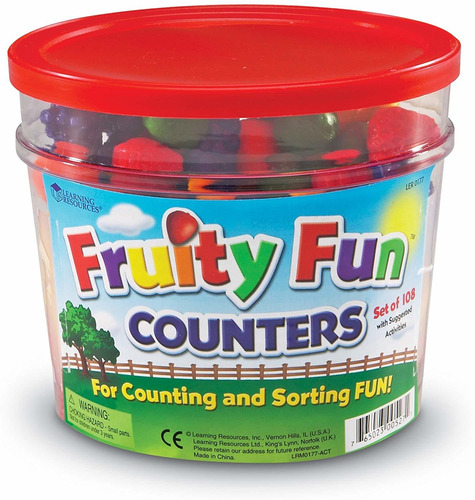 Learning Resources Contadores De Diversión Frutal, Juego De