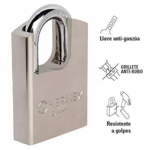 Candado Acero 60 Mm Abloy Hermex 43335