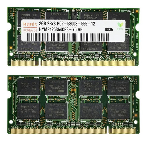 Memoria Ram Ddr2 2gb  Pc2-5300 667 Mhz
