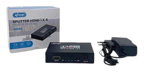Divisor de cable Hdmi 1x4, divisor 3D Full Hd 1.4