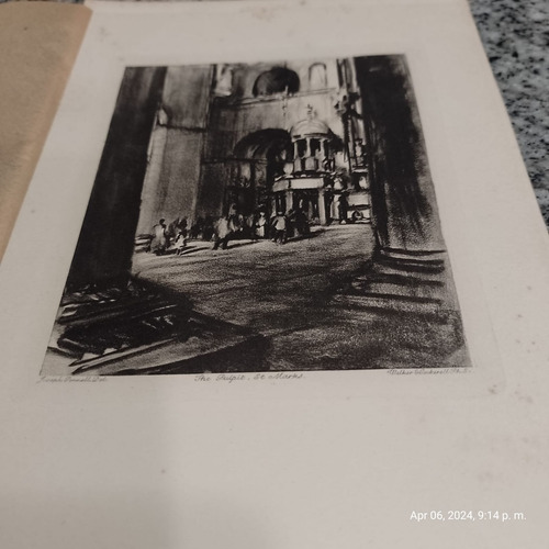 Grabado De Joseph Pennell - Pulpito Iglesia San Marco - 1905