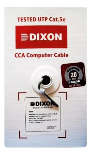 Dixon 3050, Cable Utp Cat.5e Cca Rollo 305m