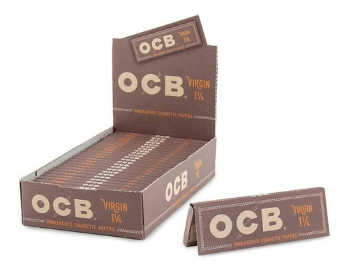 Ocb Virgin 1 1/4 Caja De 25 Unidades De 50 Hojas 