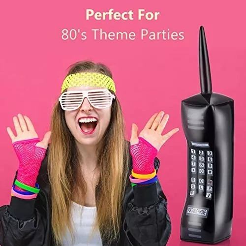 Teléfono Inflable Móvil De Los Años 80 Retro