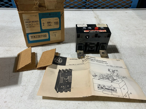 One (1) Genuine Ge Tfk226t100 Trip Unit Circuit Brea Ccs