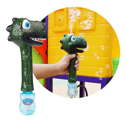 Burbujeros Infantiles Automaticos Dinosaurio Luz Sonido Pila