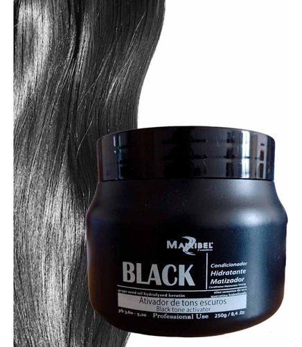 Máscara Matizadora E Hidratante Black 250g - Mairibel