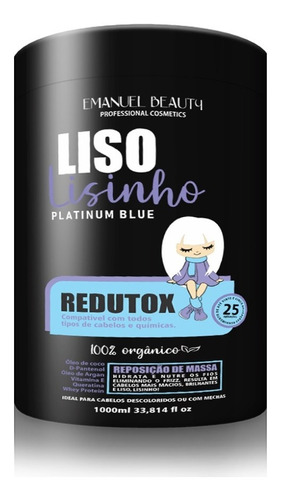 Liso Lisinho Btx Neuter Yellow Matizador P/ Loiras Botox 1kg