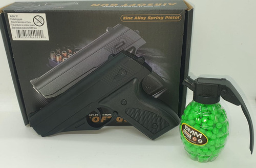 Pistola A Balines Airsoft V7 Metal +500 Balines