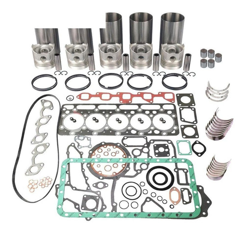 5 Cylinder Overhaul Rebuild Kit Std For F2803 Engine