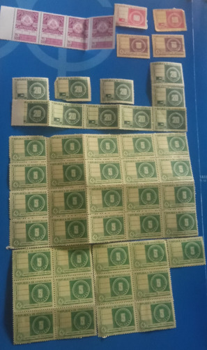 Coleccion  Antigua Tibres Fiscales Y Estampillas Papel Sell 