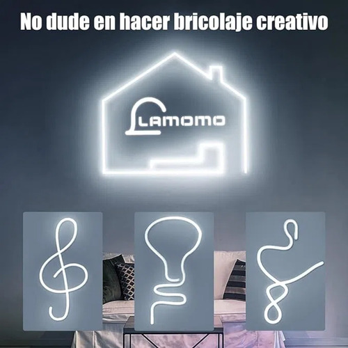 Tira Led Neon 10m: Impermeable, Corte Libre + Interruptor