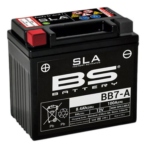 Bateria Bs-bb7a-sla Cr5/cr4/gn125/gs125/gixxer