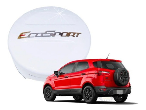 Capa Estepe Ford Ecosport 2015 2016 2017 2018 Branco Artico