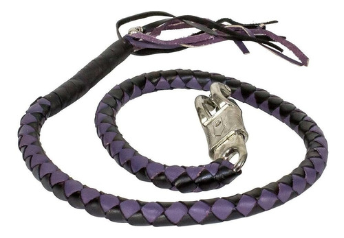 Dream Motorcycle Purple & Blk Braided Get Back Old School Re