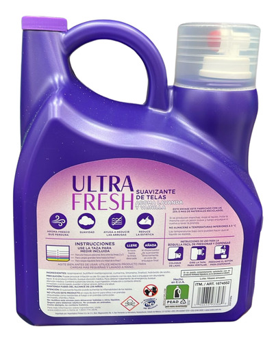 Suavizante Kirkland Signature Ultra Fresh Lavanda 4.4 L