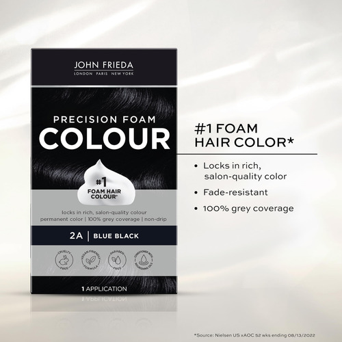 Tinte Para El Cabello John Frieda Precision Foam Color Blue