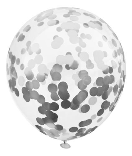 Globo Latex Importado Cristal Color Confetti 12 Pulgadas X25