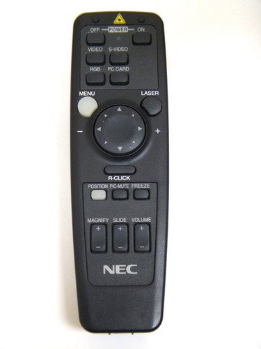 Control Remoto Proyector Nec Rd-356e