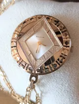 Comprar Reloj Dije Bulova Vintage Suizo Chapa Oro Rado Omega Cadena Chapada Chapa Oro Amarillo Chapa Oro Amarillo