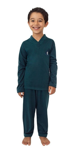 Kit 2 Pijama Infantil Menino Longo Manga Comprida Calça