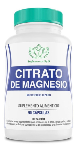 Citrato De Magnesio 90 Cáp 398mg  Ryd