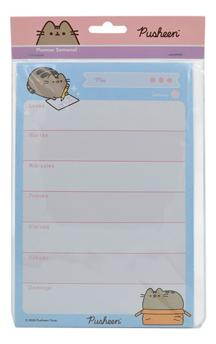 Planeador Semanal 50 Hojas Pusheen Block Hojas Danpex