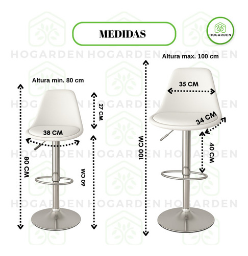 Banco Alto Eames 5 Kit Para Barra De Bar Y Cocina Moderno