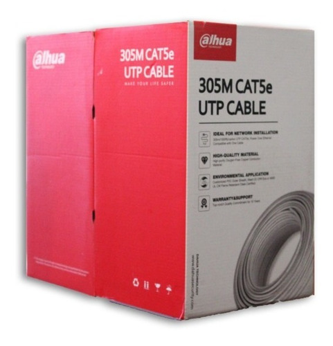 Cable Utp Cat 5e Dahua 100% Dh-pfm920i-5eu-c 305m